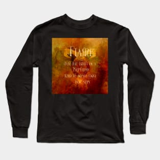 FLAME for the birth of a Nephilim. Shadowhunter Children's Rhyme Long Sleeve T-Shirt